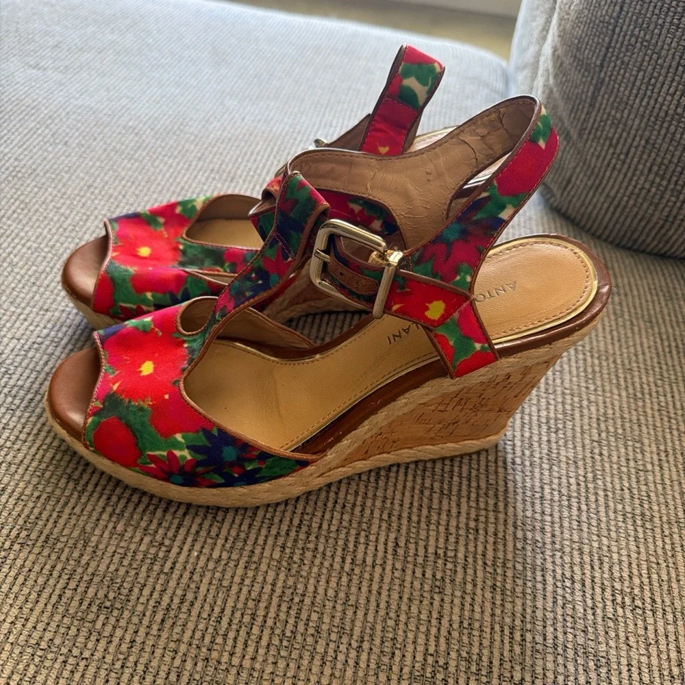 Antonio Melani Colorful Floral Summer Boho Feminine Women's Sandals